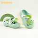 Balabala slippers for girls summer non-slip indoor clogs for girls baby princess cute breathable soft bottom children's beach shoes green 21 inner length 15cm (150) suitable for feet 15cm long