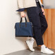 Golf GOLF business briefcase men's fashionable nylon water-repellent large-capacity handbag multi-functional horizontal shoulder crossbody casual men's bag 5I568364J blue with black