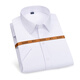 Large size elastic white short-sleeved shirt for men with fat plus size loose fat man business scald anti-wrinkle white shirt elastic white / (pocket) 7XL /46 (200-220Jin [Jin equals 0.5 kg])