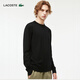 Lacoste Crocodile Crocodile Men's Spring y Autumn Color sólido Cardigano de cárdera de cuello redondo de manga larga AH1969 031/Negro L 5