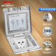 
DeliXI switch socket silver five-hole copper floor plug flip waterproof floor plug with dark box DCT-F120/FYZS