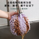 Hennaida hand towel hanging kitchen quick-drying rag bathroom toilet absorbent towel non-shedding chenille hand ball wiping green safety and joy