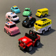 Creative simulation Huili alloy mini car police car bus school bus ambulance model children's toy gift light blue taxi (Huli alloy) H9920-1