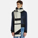 Lanvin (LANVIN) classic black and white cashmere LOGO scarf cashmere thickened and warm black/white