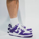 Nike (Nike) Dunk Low Herrenschuhe Retro Low Top Anti-Slip-Kee-Resistant Mode modische Brettschuhe Sportschuhe Freizeitschuhe DD1391-104 Weiß Lila#Geschenkgeschenk Empfehlung 42.5