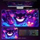 RGB luminous mouse pad Large Pokémon Genggui E-sports game keyboard pad Anime table pad Atmospheric light strip DD-3291 upgraded RGB Genggui 1000x500mm 4mm