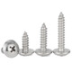 Jinggong 316 stainless steel large flat head self-tapping screw long wood screw cross slot mushroom head screw M3M4M5M6 6*80 2 pieces