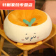 Silent Noel cushion, long-term sitting, no butt pain, futon cushion, bay window butt cushion, office long-term sitting butt cushion, lazy person on the floor, animal style Husky, round hole cushion 38*38*15 (no zipper type)