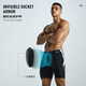 Mizuno (Mizuno) Swimming Trunks Men's Men's Men's Five Point Derying and Anti-Embarrassing de grande taille de maillot de bain professionnel à la gueule de bain Hot-Longue 1105-Black et blanc 3xl [Hauteur 180-190 Poids 90-105 kg]