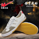 Double Star Shuangxing Track and Field Shoes Canvas Beef tendon Sole Running Shoes Men and Women Training Shoes High School Sports Examination Low Top White Big Track and Field Lutai 35