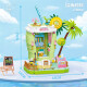 Coffee House Street View Blocks Building Blocks Coca-Cola Lemon Building Ornaments Juguetes Regalos para niñas Compatibles con LEGO [Caja de color exquisita] Coffee House-695 granos