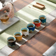 SUSHI CERAMICS hand-painted glaze tea cup Qianli Jiangshan six-color Kung Fu tea cup Festival souvenir tea set