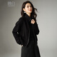 Late White New Product 2025 Autumn Style This Year's Popular Style Turtleneck Top Versatile Fashion Jacket Quality Jacket Women Black L