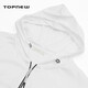 Tongniu Tongniu's brand TOPNEW, the same style in shopping malls, spring and summer thin hooded cardigan women's top, bright white S (160/85)
