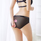 Sous-vêtements de Yu Zhaolin Silk de glace élastique serrée grande taille basse taille marquante brisé transparent transparent ultra-mince Triangle Summer JK NK5010 1 pièce Black One Piece Single Taille (80-115jin [Jin est égal à 0,5 kg]))
