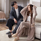 Cat couple pyjamas automne et hiver corail velours 2025 Nouvelle flanelle épaissie pour hommes de chemise de nuit pour la maison M6190 (style masculin) M m6190 pour hommes) M