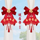 Picture of housewarming, decorative curtain straps, moving ceremony, new home living room, new home decoration, housewarming supplies, a pair of housewarming bow decorative straps
