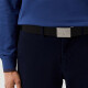 阿玛尼（ARMANI）皮带 男士织物EA7金属板扣式双面用腰带 245524 8A693 黑色/绿色 110
