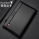 Playboy Playboy Herrenhandtasche, große Kapazität Kupplungsbeutel, Reißverschluss Brieftasche, Business Casual Envelope-Tasche, modische Handtasche, schwarzer Kapazität wasserdichtem Kleidung-resistent verbessertes Handgelenkriemen