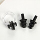 Yuke swimming earplugs waterproof professional non-soundproof anti-choking nose clip for adults and children bathing anti-water artifact set black bagged earplugs nose clip