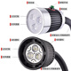 Polyo LED machine tool work lamp, lighting lamp, punch milling machine grinder table lamp, soft pole tube lamp, strong magnetic iron base CNC machine tool lamp 24V 220V 9 plastic lamp holder + switch magnetic fixation 24-36V (5W)