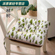 Rongtao seat cushion, long-term sitting does not hurt the buttocks, student seat cushion, chair cushion, office, four seasons, student classroom, autumn and winter, nine-hole cotton and linen-Forest tree 40X40cm