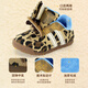 TOPSTAR children's cotton shoes boys and girls casual shoes autumn and winter soft sole cotton boots Velcro winter shoes leopard print 25