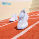 361 chaussures pour enfants, chaussures de course pour enfants, quatre saisons, garçons et filles, 3-14 ans, boutons de bouton polyvalent, chaussures de course légères, violet 32