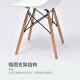 Huakai Star Chair Home Dining Chair Eames Leisure Chair Simple Cosmetic Chair Negotiation Chair Back Chair HKY02 White