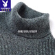 Playboy (Playboy) Brand haut de gamme 100% Cashmere Sweater for Men Automne and Winter Style d'âge moyen de base à col roulé à col roulé à col roulé à col roulé à col cachemire chaud pour hommes noirs gris [12182 styles] l 170 [recommandé 120-140jin [Jin est égal à 0,5 kg]]]