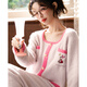 宫蝶迪士尼小猪皮杰半边绒睡衣女秋冬款加厚家居服套装 RMM-DSN826小猪皮杰绒套装 L (建议100-120斤)
