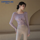 Cote du Lan Cote du Lan brand yoga clothes slim slim long-sleeved tops for women professional sports running Pilates Purple S