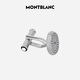 万宝龙MONTBLANC 银色圆形袖扣 118597 礼物