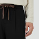 Markless New Slack Men's Casual Hosen Vierseitige elastische und leicht zu kontrollische intelligente Hosenhosen Männer CLB4855M-4 Schwarz 36