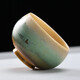 Gold inlaid jade hand-painted tea cup, ceramic kiln-turned single cup small water cup master cup Kung Fu tea set gift box 100ML random hand-painted cup
