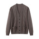 Hengyuanxiang Pure Cardigan Jacquard New Men's Winter plus épais bouton chaud Sweater Cardigan Pull pour hommes Camel L / 175 / 92A