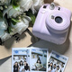 Fuji (FUJIFILM) Polaroid mini12 mini11/7/9 upgraded model, photo paper, one-shot imaging camera, birthday gift, Mini12 Iris Purple (ready in stock), official standard + Ins style photo frame + photo album + crystal case