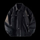 7 high-quality American trendy brand workwear bomber jackets for men in spring and autumn high street handsome trendy design loose casual jacket TMZXF-W78 black L