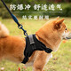 Five tail corner, 2 meters longer rope, dog leash, corgi harness, traction rope, medium and large small dog walking rope, Shiba Inu, red M (recommended 20-40 Jin Jin equals 0.5 kg)