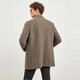 Septwolves woolen coat men's winter mid-length woolen woolen coat with wide lapels windproof business casual coat for men