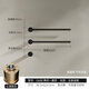Palemo G688 Calage de serviette électrique dissimulé Copper Fine Copper Bar à serviette cachée pistolet gris gris Pré-emballé Villa Custom Villa Balemo 2 + 1 Rack de serviette en cuivre fin noir (affichage numérique amélioré)