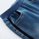 
British off-season autumn and winter baby pants baby plus velvet warm wool base trousers denim blue YRKCJ41236A 110cm
