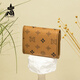 Vogelscheuche Klappe kleine Brieftasche für Frauen Kurzkartentasche für Frauen High-End New Internet Promi Wallet für High-End-Geburtstagsgeschenk für Freundin 34827-6z Brown