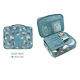 Bingyou portable toiletry bag, business trip waterproof storage bag, cosmetic bag, blue flower travel set