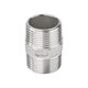 304 stainless steel hexagonal wire double-ended external wire straight-through connector external thread water pipe direct 4 minutes 6 minutes 1 inch 304 material DN15 = 4 minutes