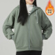 Adidas 阿迪达斯女装夹克春季新款运动服针织连帽跑步健身户外上衣外套 IK9894/银灰绿/加绒 L