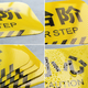 Yinchuanhui Beware of steps, slippery floor, warm reminder signs, pay attention to safety warning signs under your feet, 3 pieces of 50*10cm