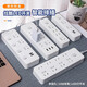 Lailige multi-hole plug-in USB socket panel with wired electric plug-in board household multi-functional plug-in board super long line power supply drag strip safe charging terminal board electric socket new national standard 2 sockets full length 0.8 meters