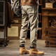 
Post-exploration American casual pants for men in spring and autumn loose retro functional pants for handsome tying trousers trendy brand retro men's work pants khaki 32 (140-150Jin [Jin equals 0.5 kg])