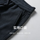 Classic car (LAOYECHE) middle-aged dad's clothing plus velvet warm casual pants for men winter new thickened men's straight trousers for the elderly men